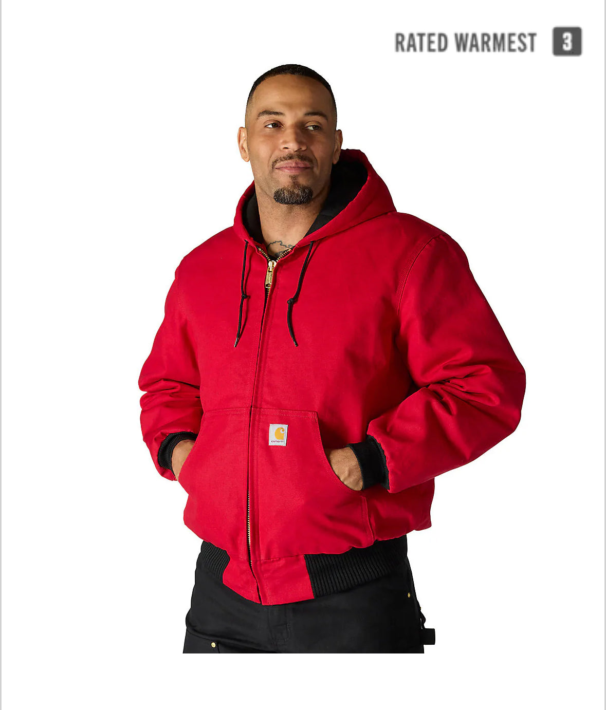 CARHARTT ACTIVE JACKET (J140) INDUSTRIAL RED