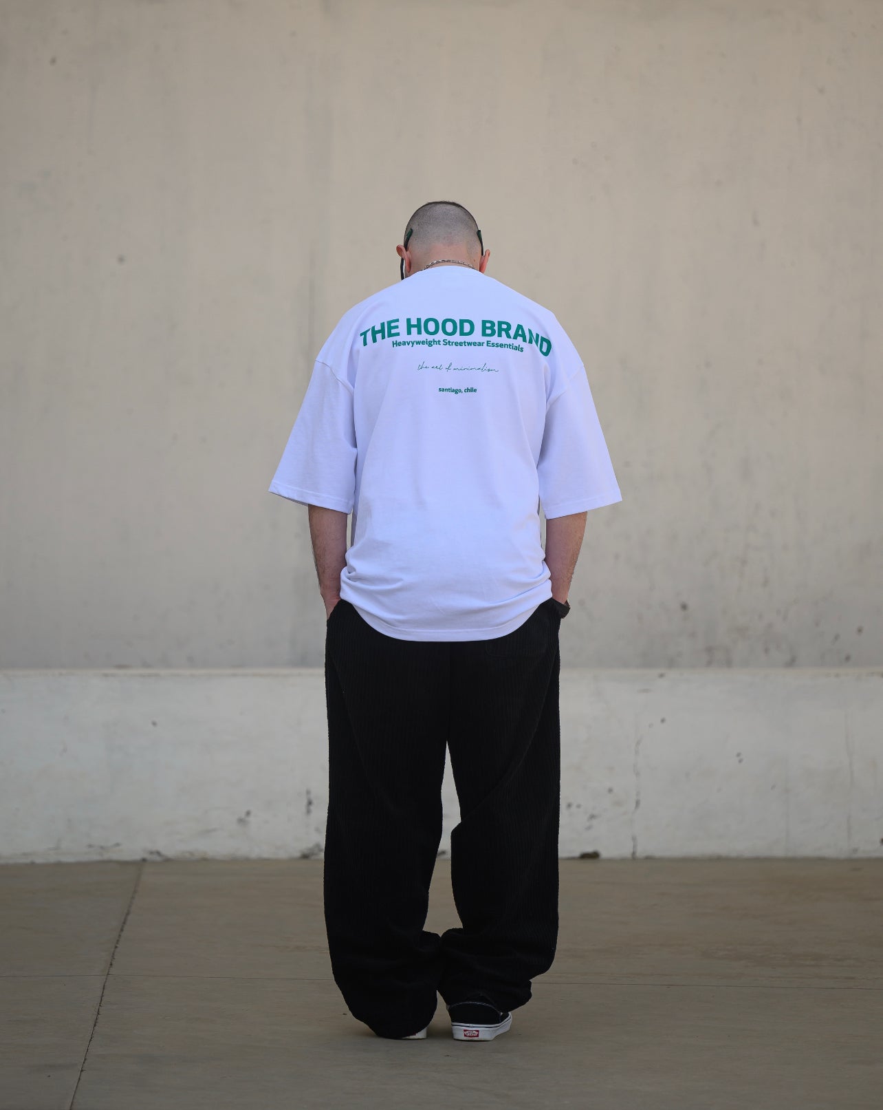 MEGA HEAVYWEIGHT WHITE/VINTAGE GREEN (300GSM)