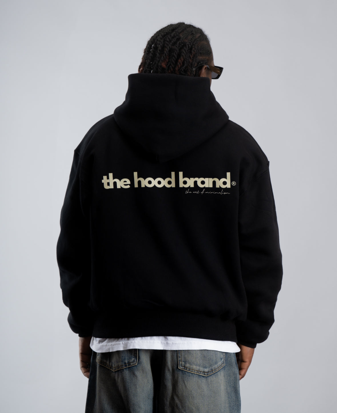 PERFECT HOODIE - ULTRA HEAVYWEIGHT DOUBLE LAYERED BLACK/CREAM