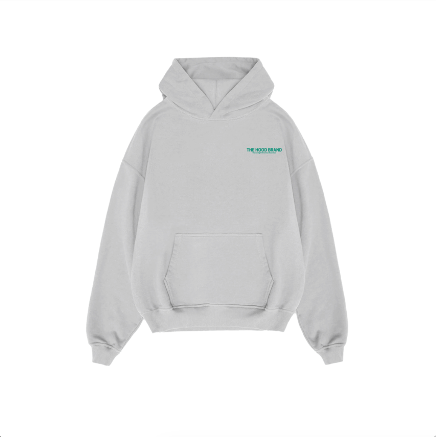 HOODIE MEGA HEAVYWEIGHT ASH GREY/VINTAGE GREEN (475 gsm)