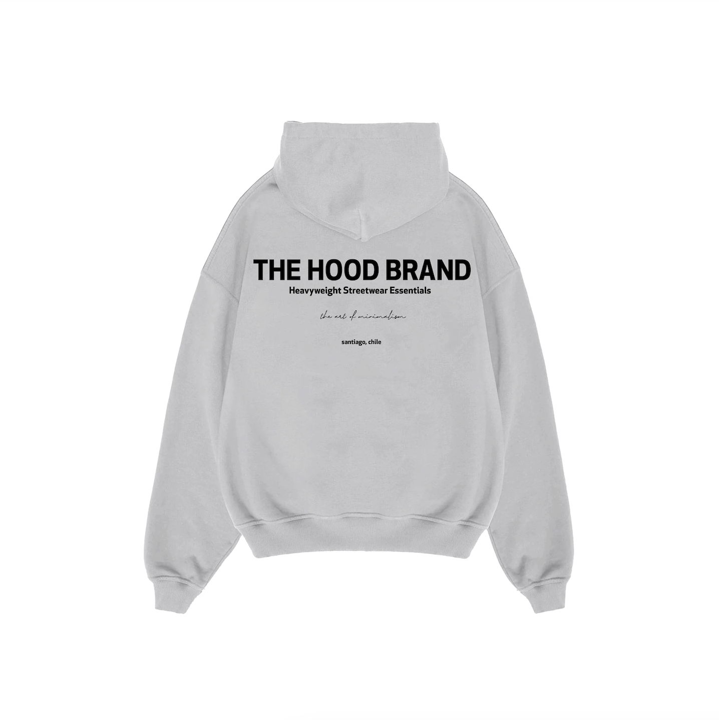 HOODIE MEGA HEAVYWEIGHT ASH GREY/BLACK (475 gsm)