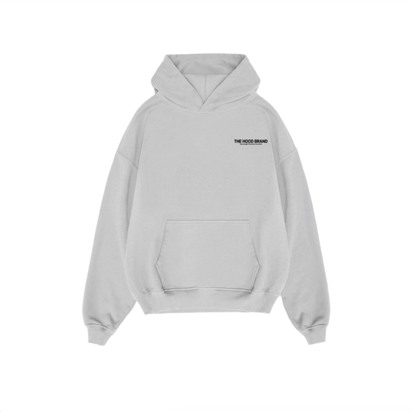 HOODIE MEGA HEAVYWEIGHT ASH GREY/BLACK (475 gsm)