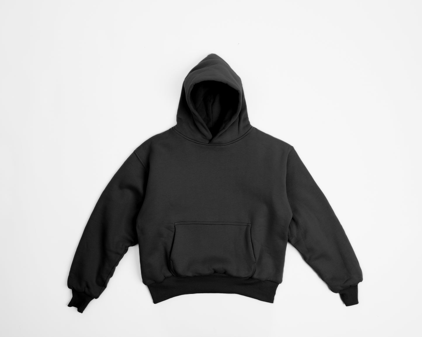 PERFECT HOODIE - ULTRA HEAVYWEIGHT DOUBLE LAYERED “ANTHRACITE”