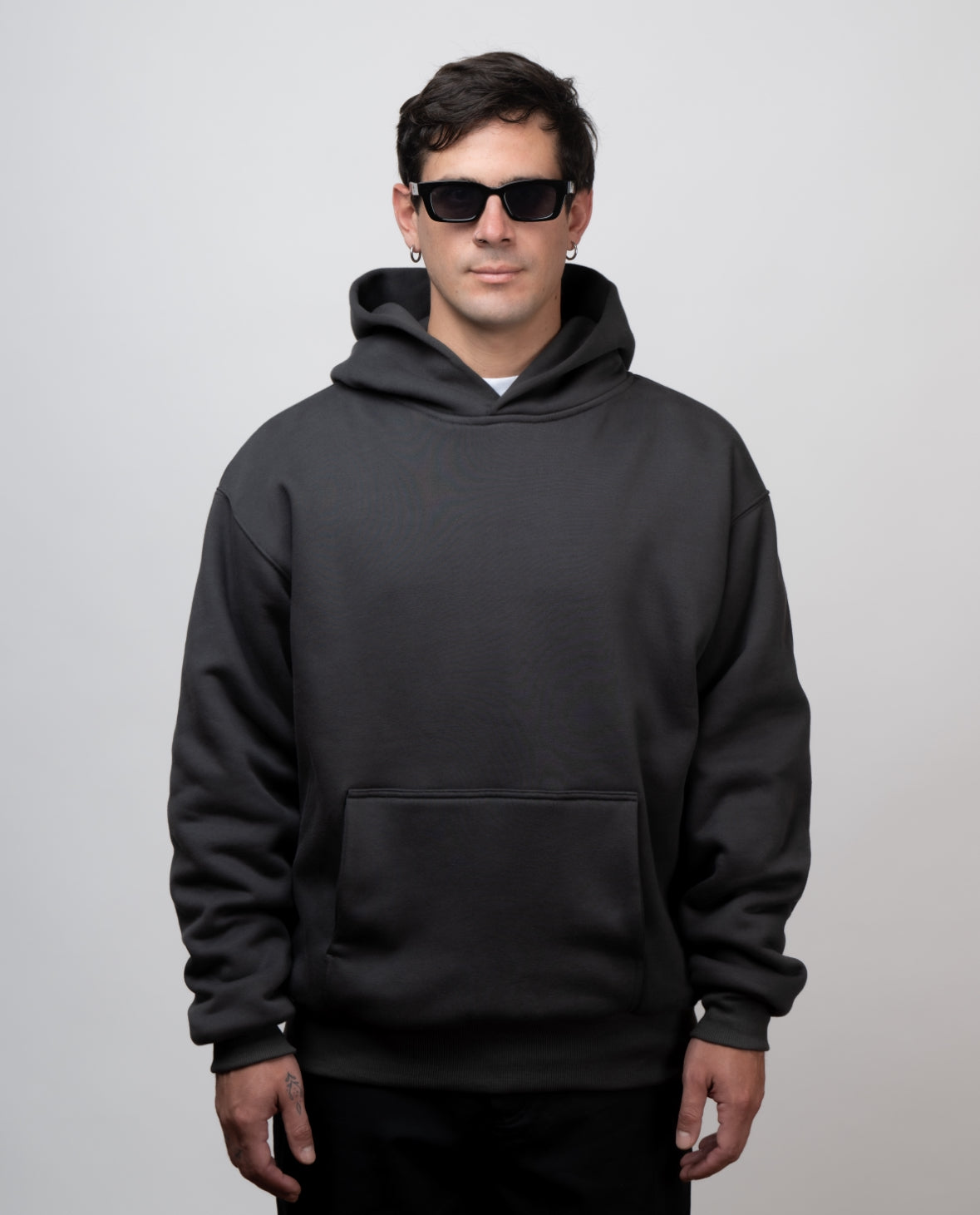 PERFECT HOODIE - ULTRA HEAVYWEIGHT DOUBLE LAYERED “ANTHRACITE”