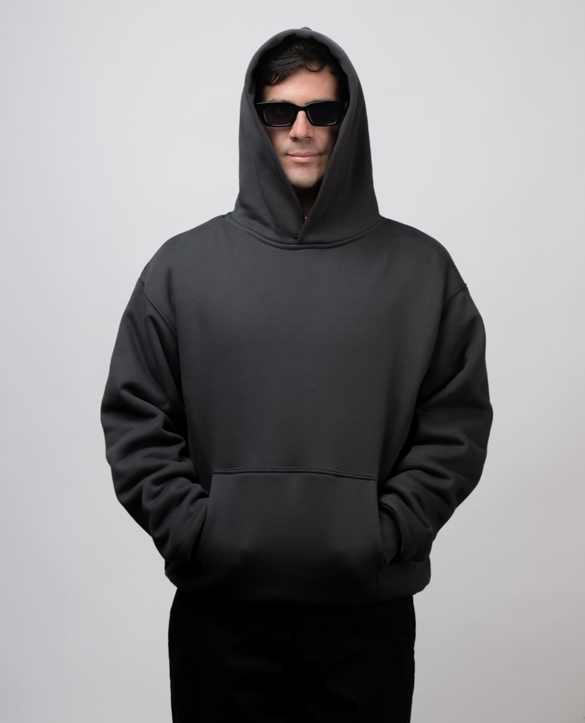 PERFECT HOODIE - ULTRA HEAVYWEIGHT DOUBLE LAYERED “ANTHRACITE”