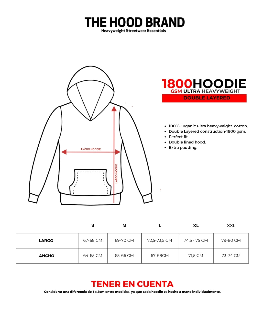 PERFECT HOODIE - ULTRA HEAVYWEIGHT DOUBLE LAYERED HEATHER GRAY/EPSOM GREEN