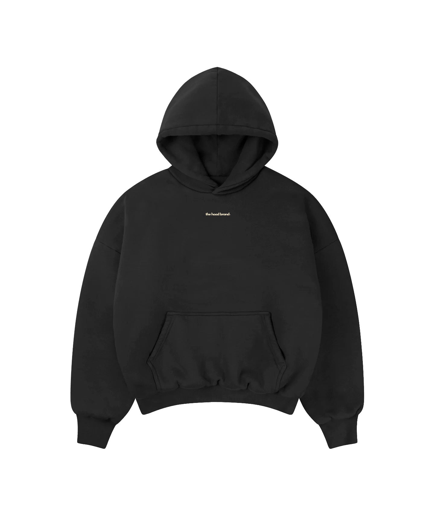PERFECT HOODIE - ULTRA HEAVYWEIGHT DOUBLE LAYERED BLACK/CREAM