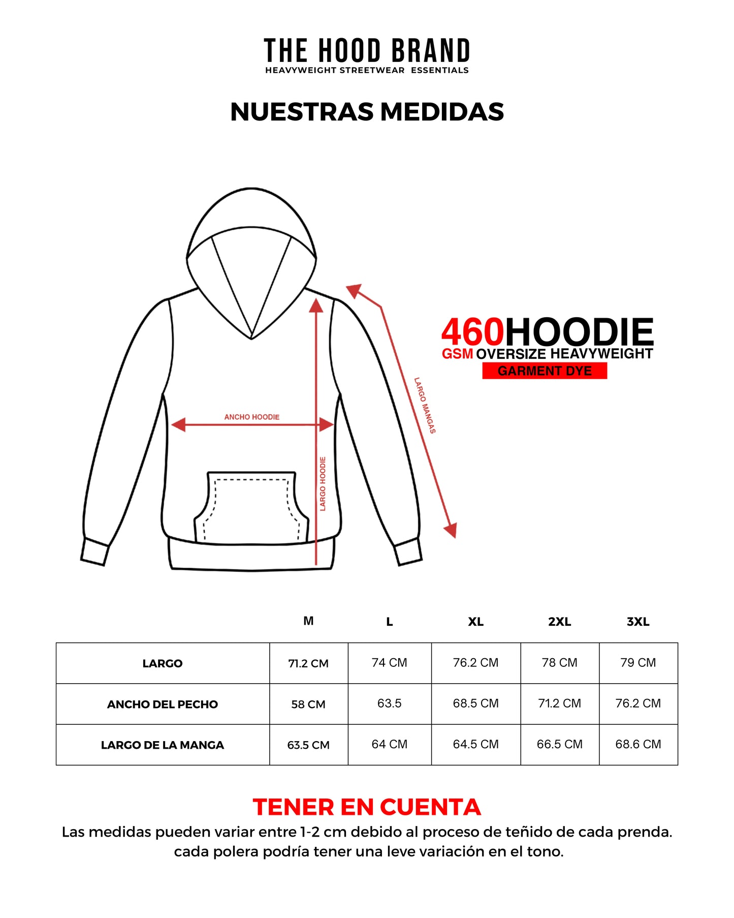 HOODIE HEAVYWEIGHT GARMENT DYE- 460 GSM- NAVY