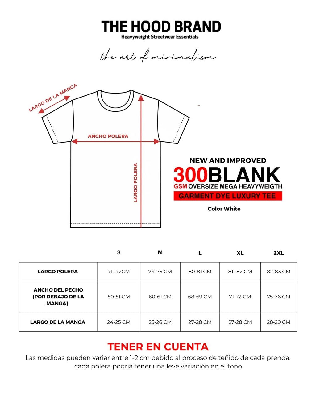 MEGA HEAVYWEIGHT WHITE/BLACK (300GSM)