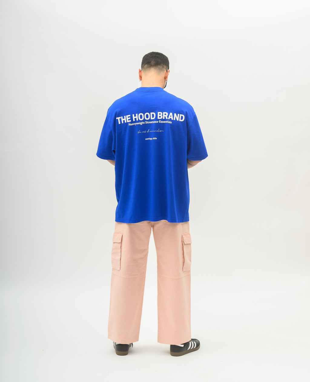 OVERSIZE HEAVYWEIGHT COBALT BLUE/OFF WHITE (260GSM)