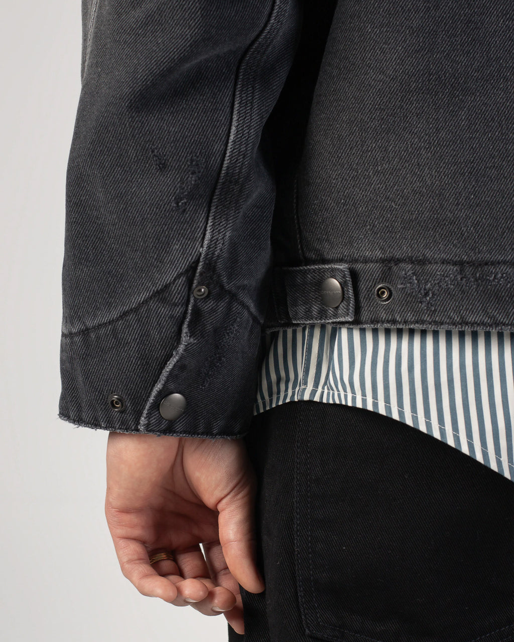 OG DETROIT JACKET “BLACK (GRIND WASH)