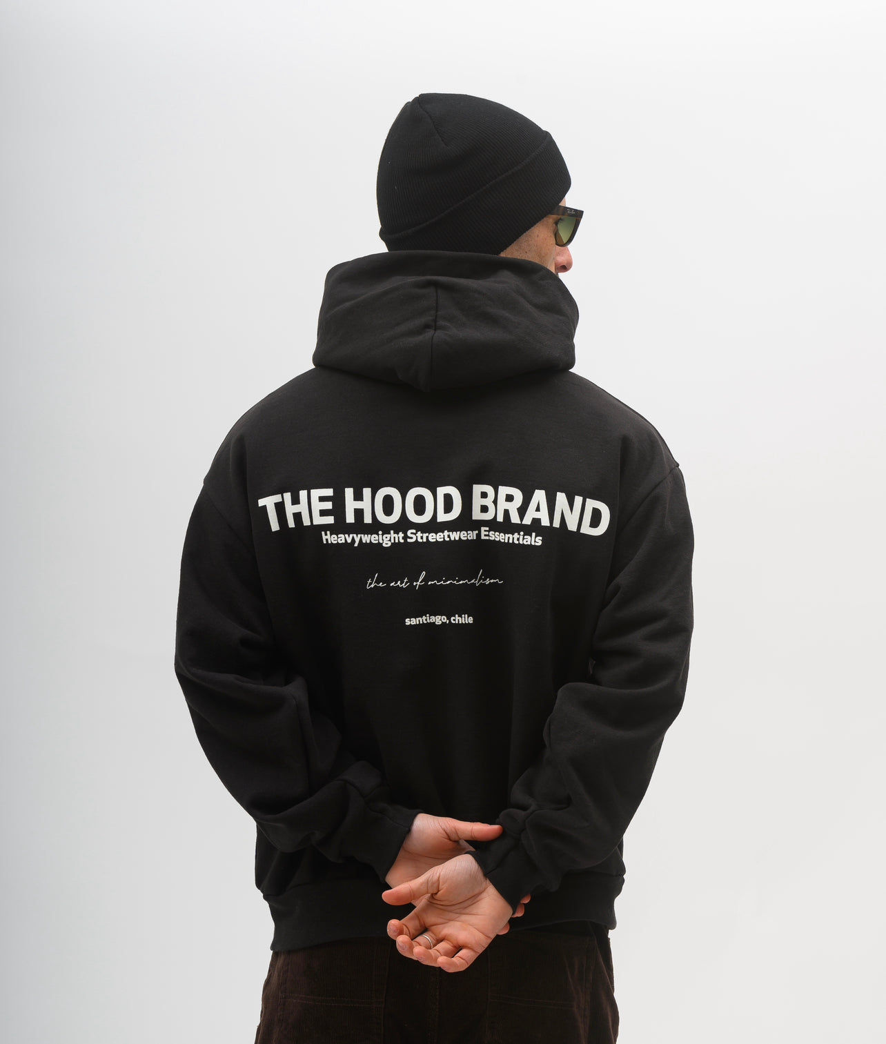 HOODIE MEGA HEAVYWEIGHT BLACK/OFF WHITE (475 gsm)