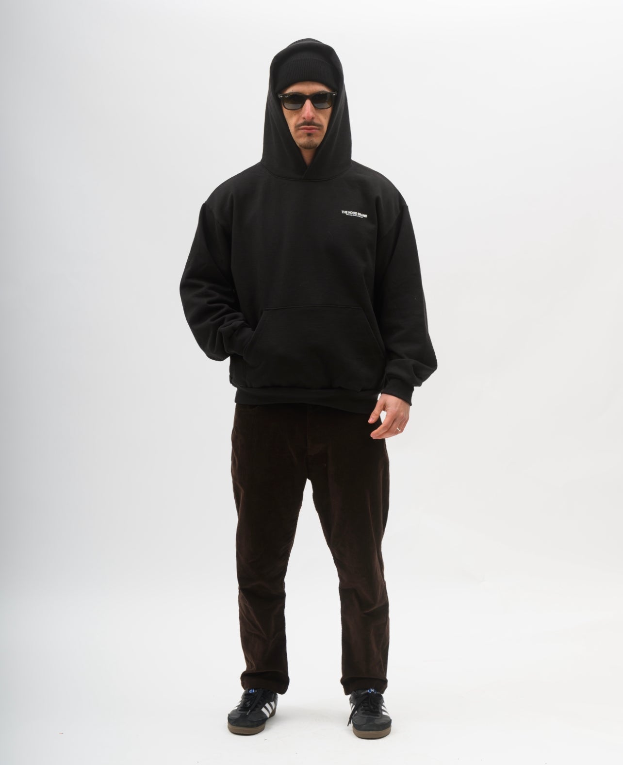 HOODIE MEGA HEAVYWEIGHT BLACK/OFF WHITE (475 gsm)