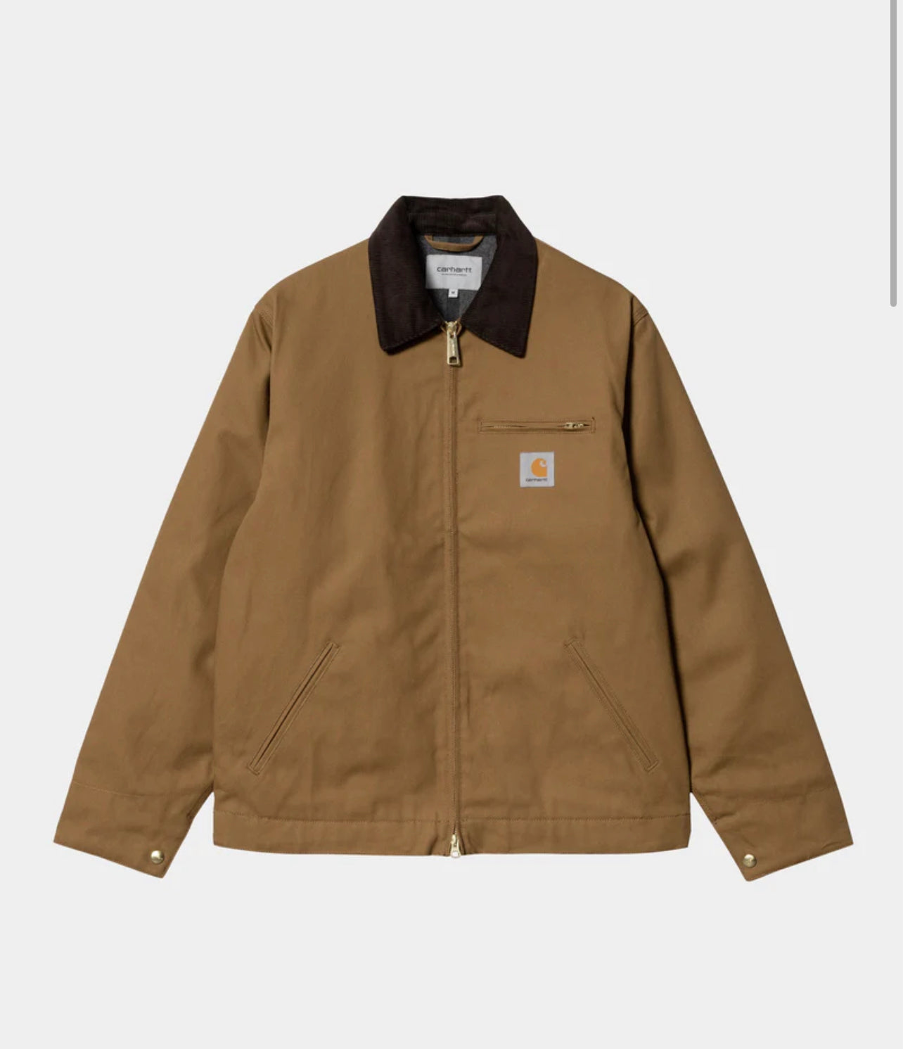 CARHARTT WIP - DETROIT JACKET (WINTER) HAMILTON BROWN RIGID (LINED)