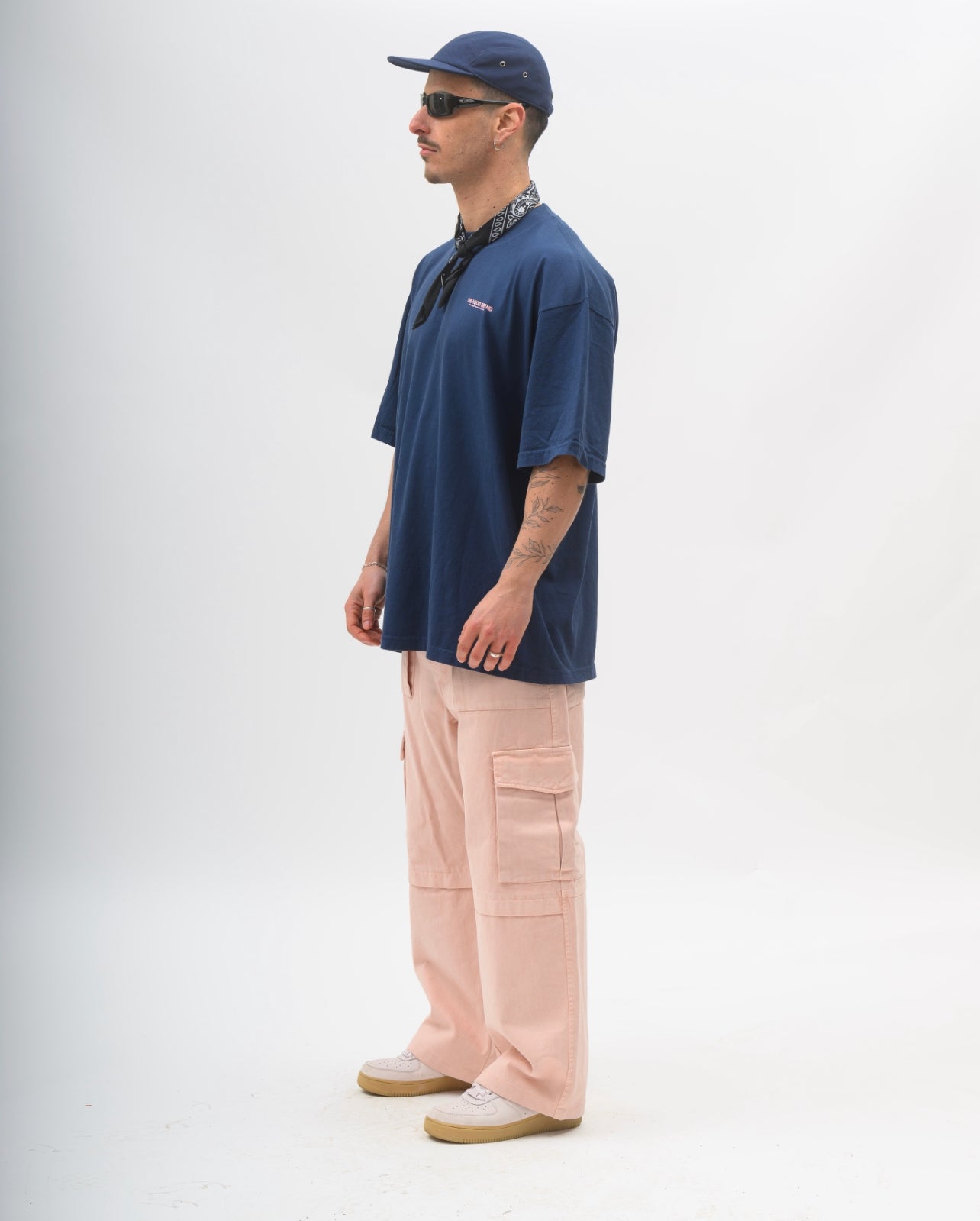 OVERSIZE HEAVYWEIGHT NAVY/VINTAGE PINK (260GSM)