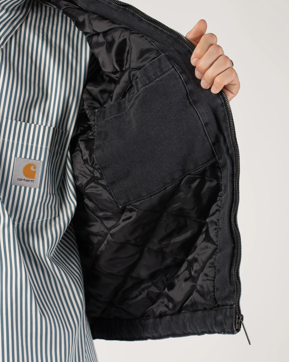 OG DETROIT JACKET “BLACK (GRIND WASH)