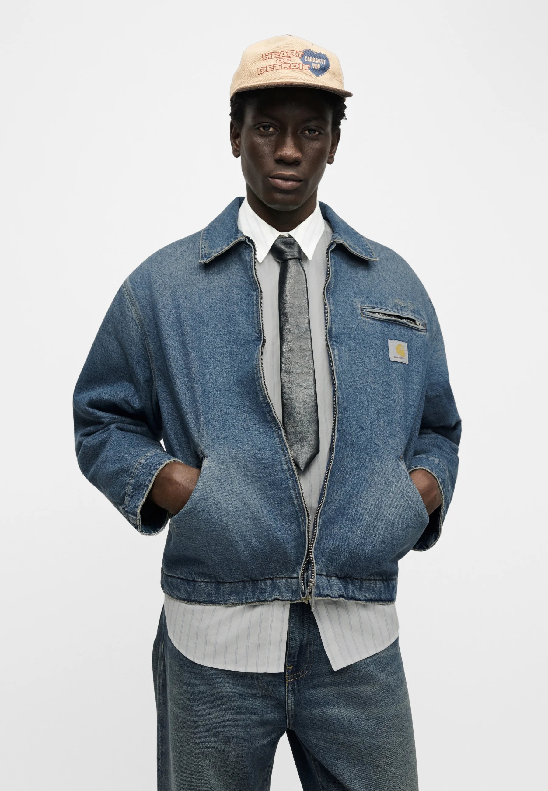OG DETROIT JACKET DENIM BLUE “GRIND WASH”