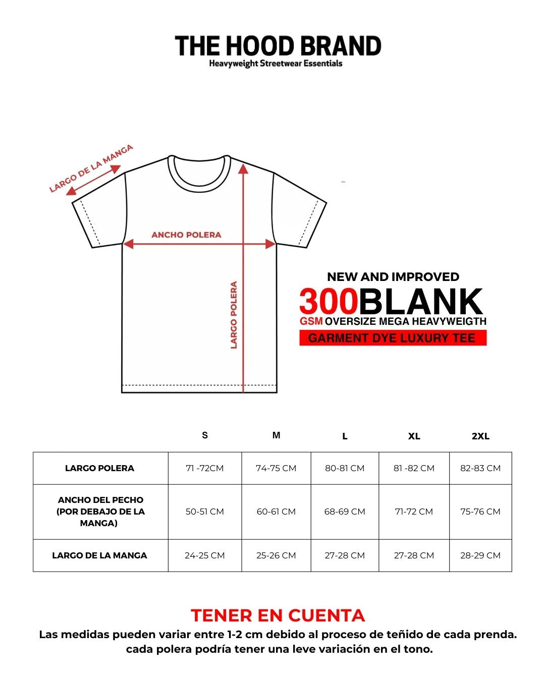 WHITE-LUXURY TEE(300GSM)