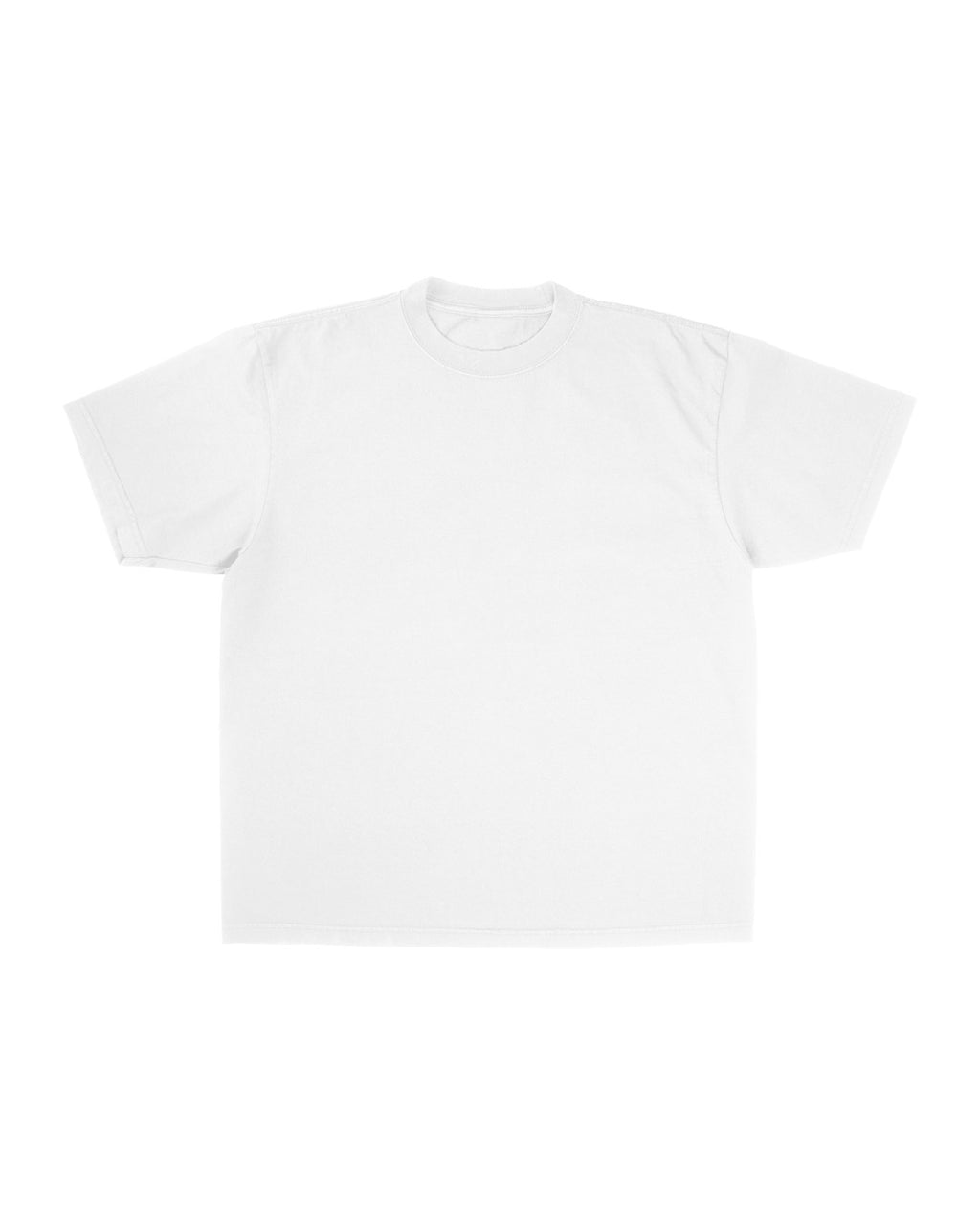 WHITE-LUXURY TEE(300GSM)