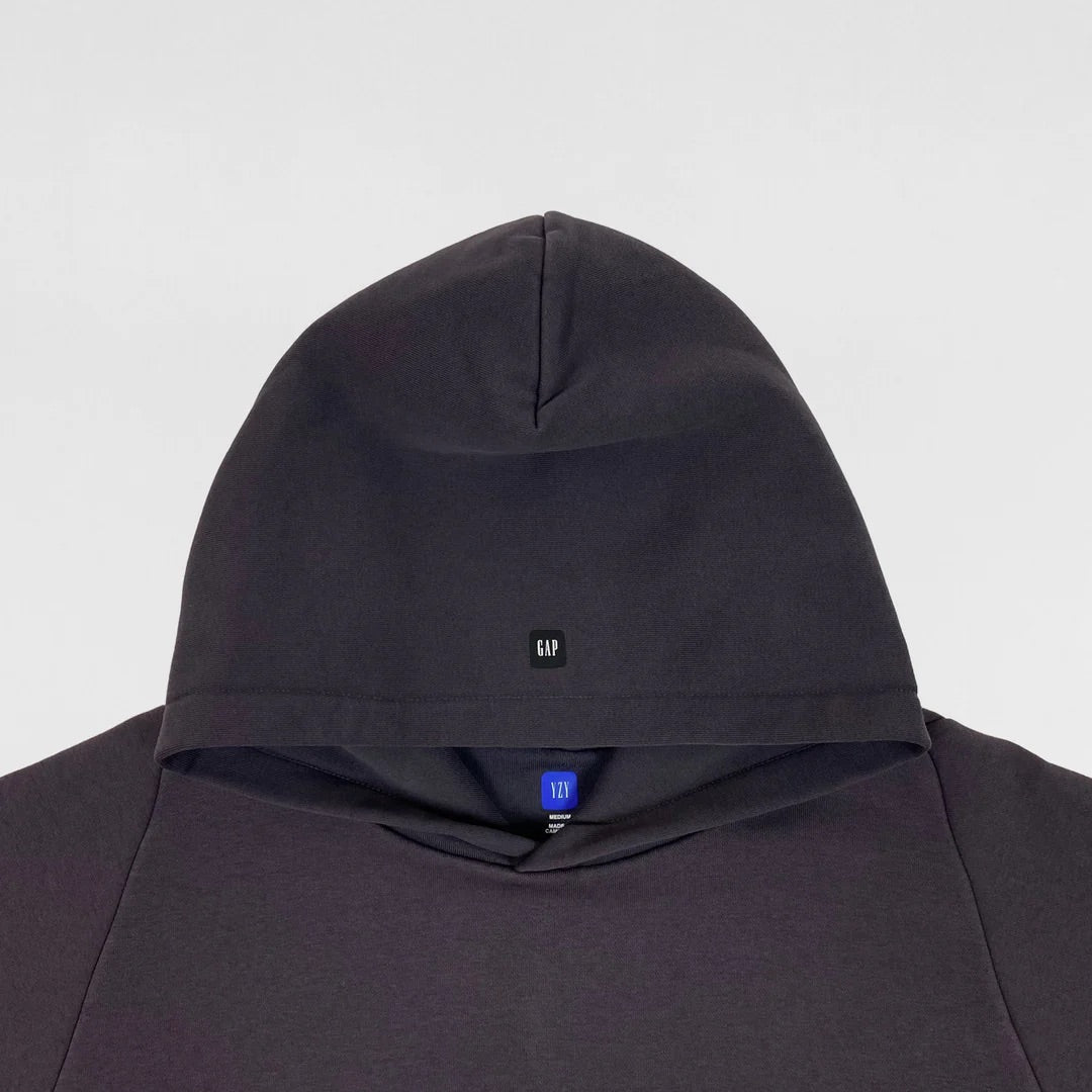 YEEZY GAP ENGINEERED BY BALENCIAGA SHRUNKEN 
HOODIE - DARK GREY