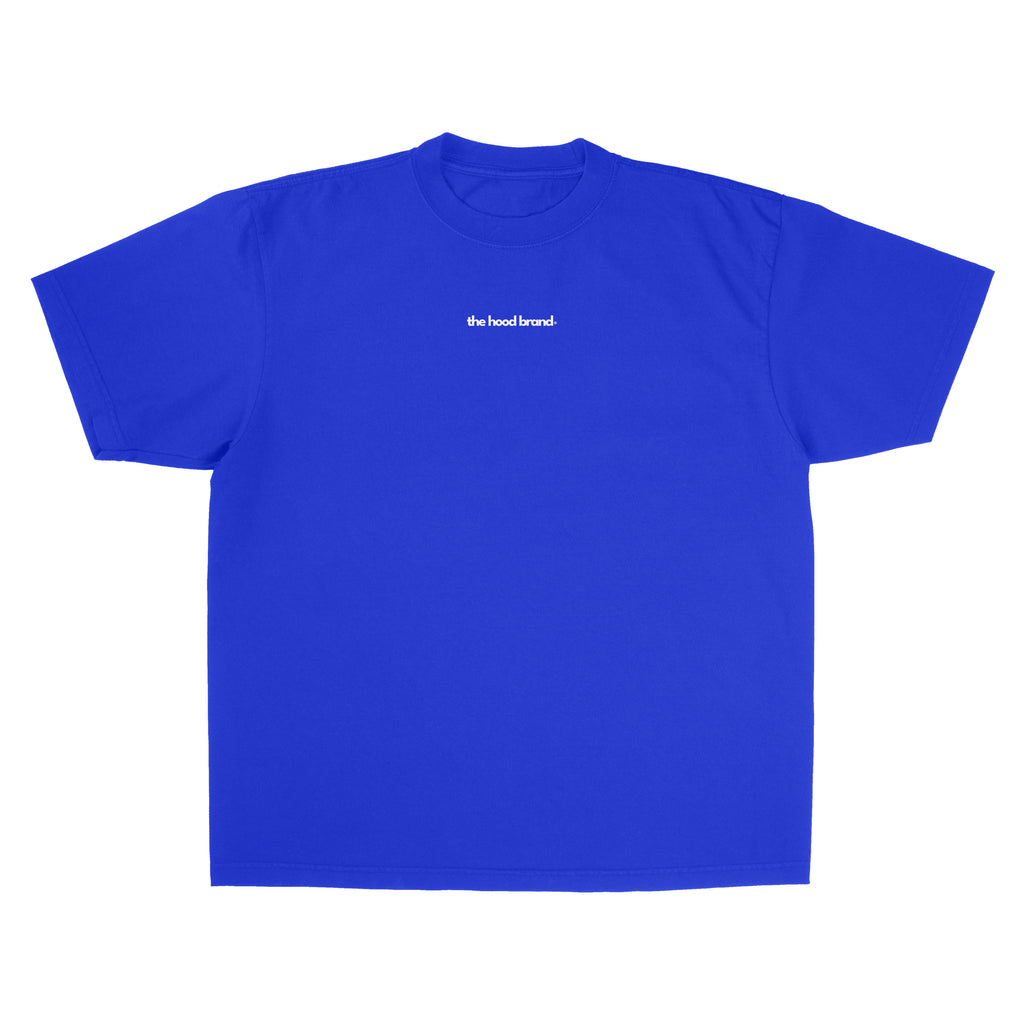 MEGA HEAVYWEIGHT COBALT BLUE/WINTER WHITE (300GSM) TEE