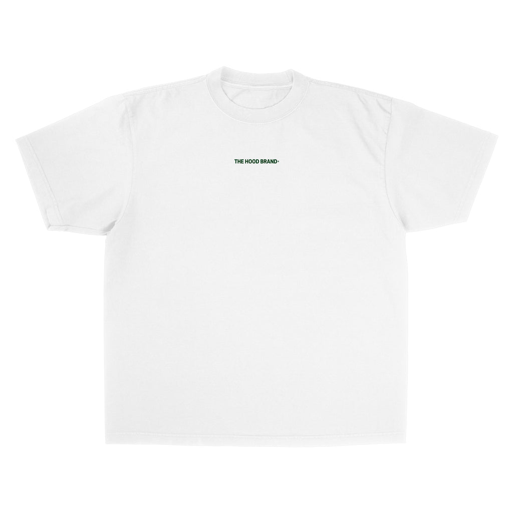 OG LOGO - OVERSIZE HEAVYWEIGHT OFF WHITE /EPSOM GREEN (260GSM) TEE