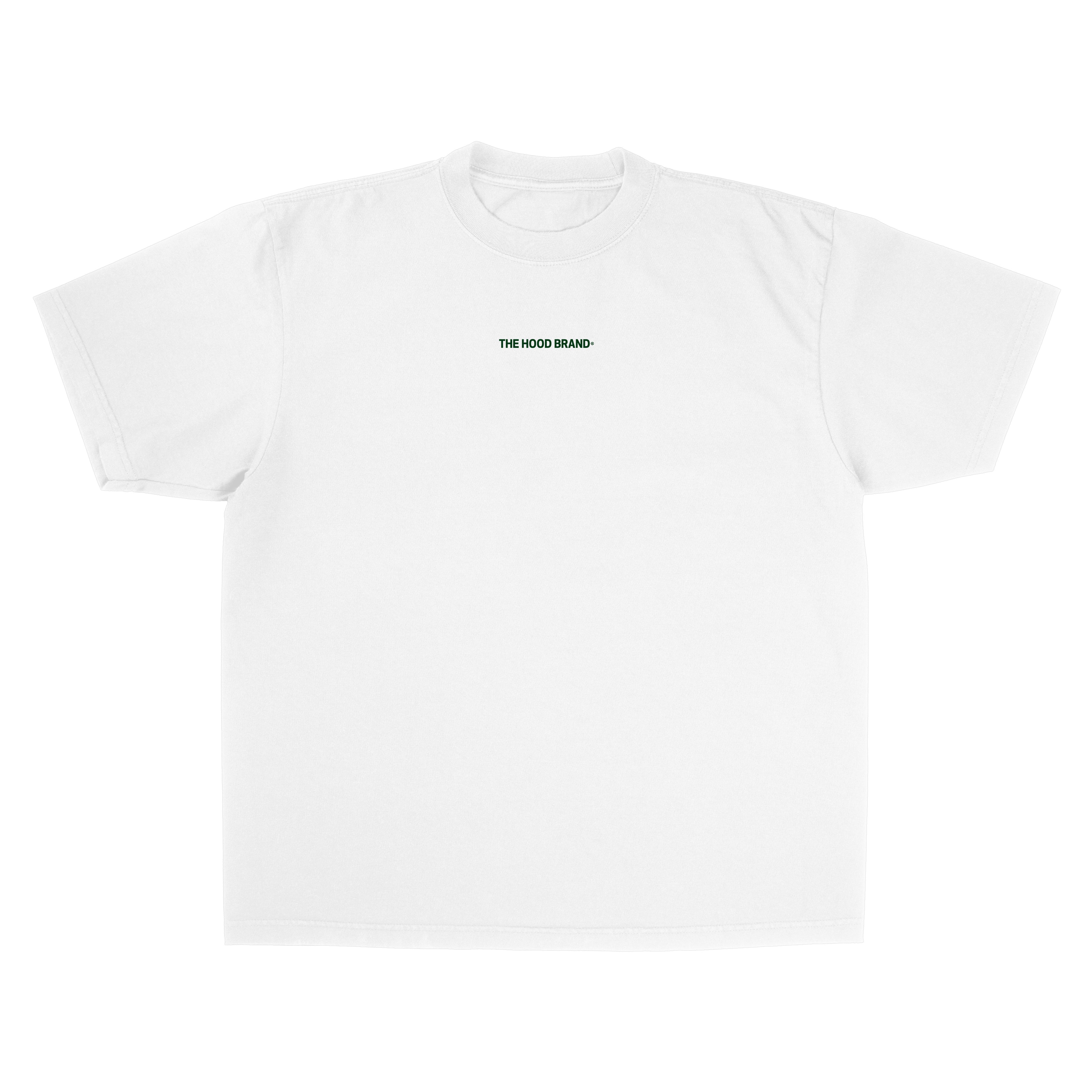 OG LOGO - OVERSIZE HEAVYWEIGHT OFF WHITE /EPSOM GREEN (260GSM) TEE