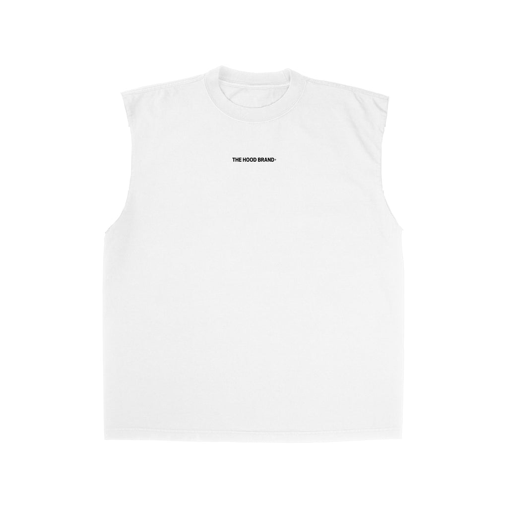 OG LOGO HEAVYWEIGHT MUSCLE WHITE/BLACK TEE