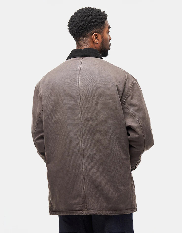 OG-CHORE COAT “TOBACCO /BLACK (STONE CANVAS)