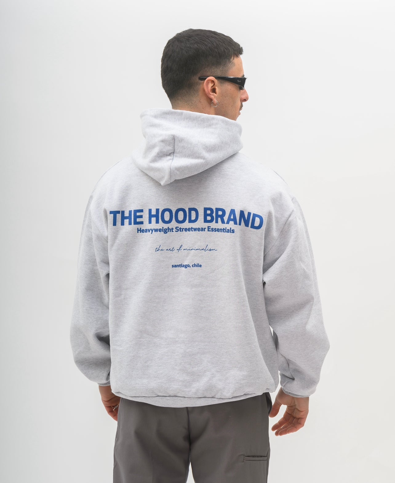 HOODIE MEGA HEAVYWEIGHT ASH GREY/VINTAGE BLUE (475 gsm)