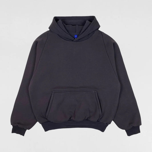 YEEZY GAP ENGINEERED BY BALENCIAGA SHRUNKEN 
HOODIE - DARK GREY