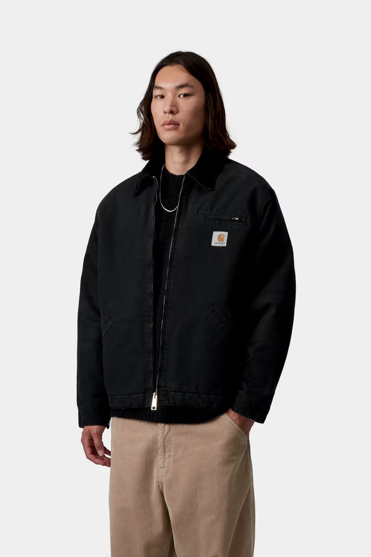 OG DETROIT JACKET BLACK/STONE CANVAS