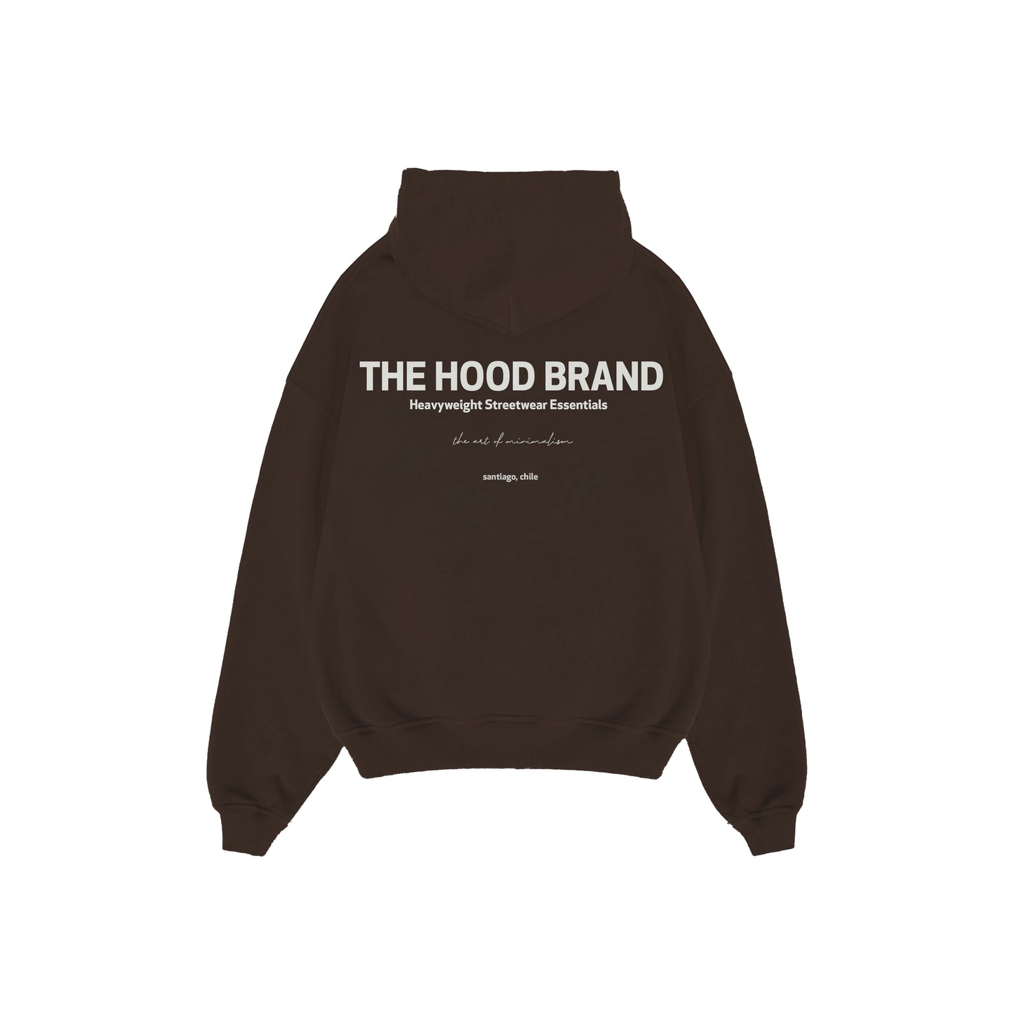 HOODIE MEGA HEAVYWEIGHT DARK BROWN/OFF WHITE (475 gsm)