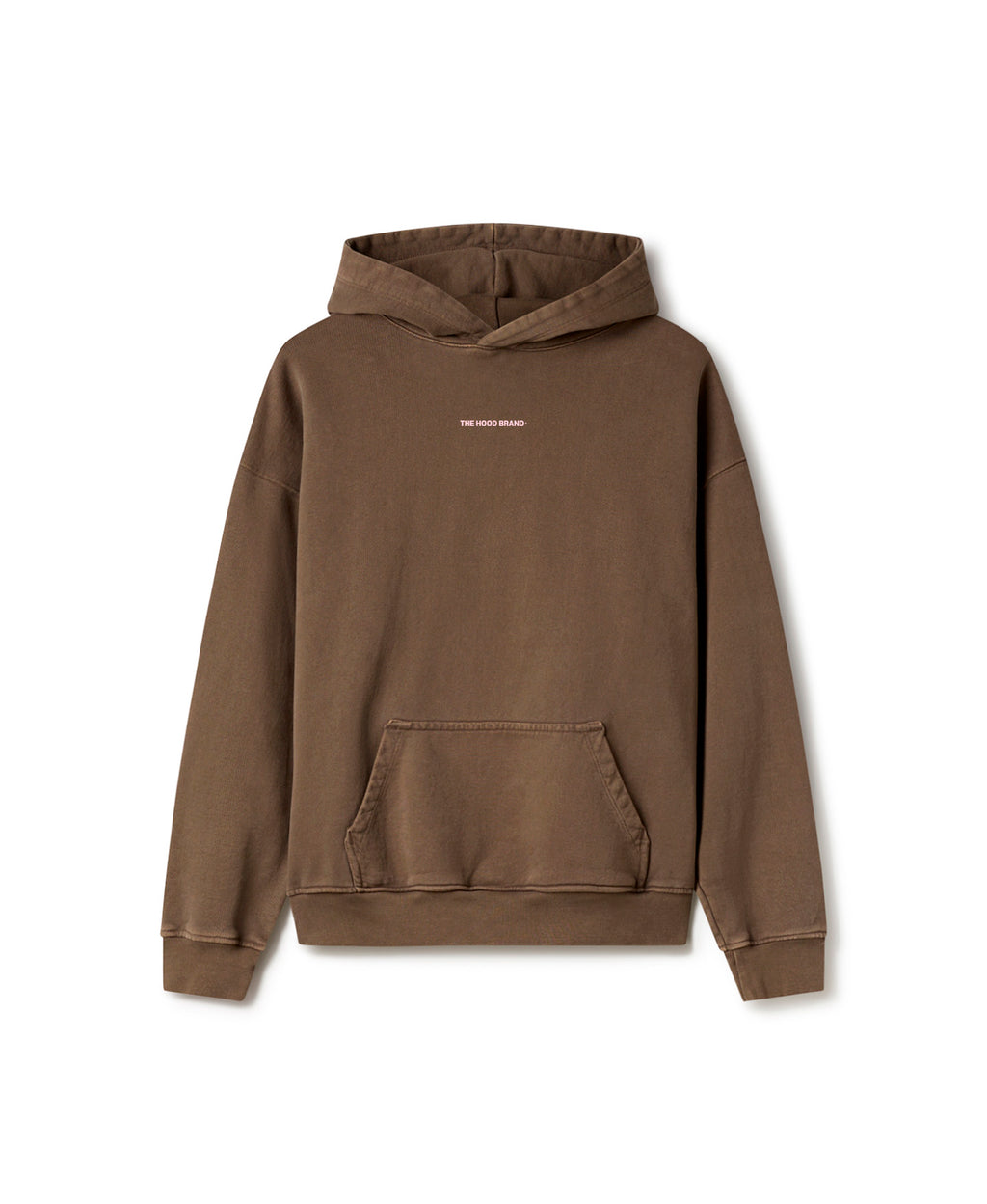 OG LOGO - HOODIE HEAVYWEIGHT GARMENT DYE (460 GSM) MOCHA/PASTEL PINK