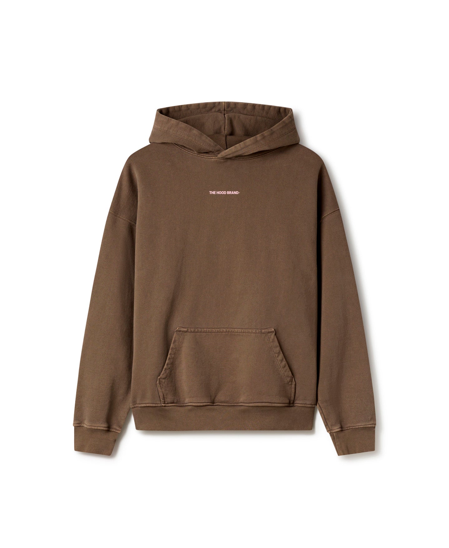 OG LOGO - HOODIE HEAVYWEIGHT GARMENT DYE (460 GSM) MOCHA/PASTEL PINK