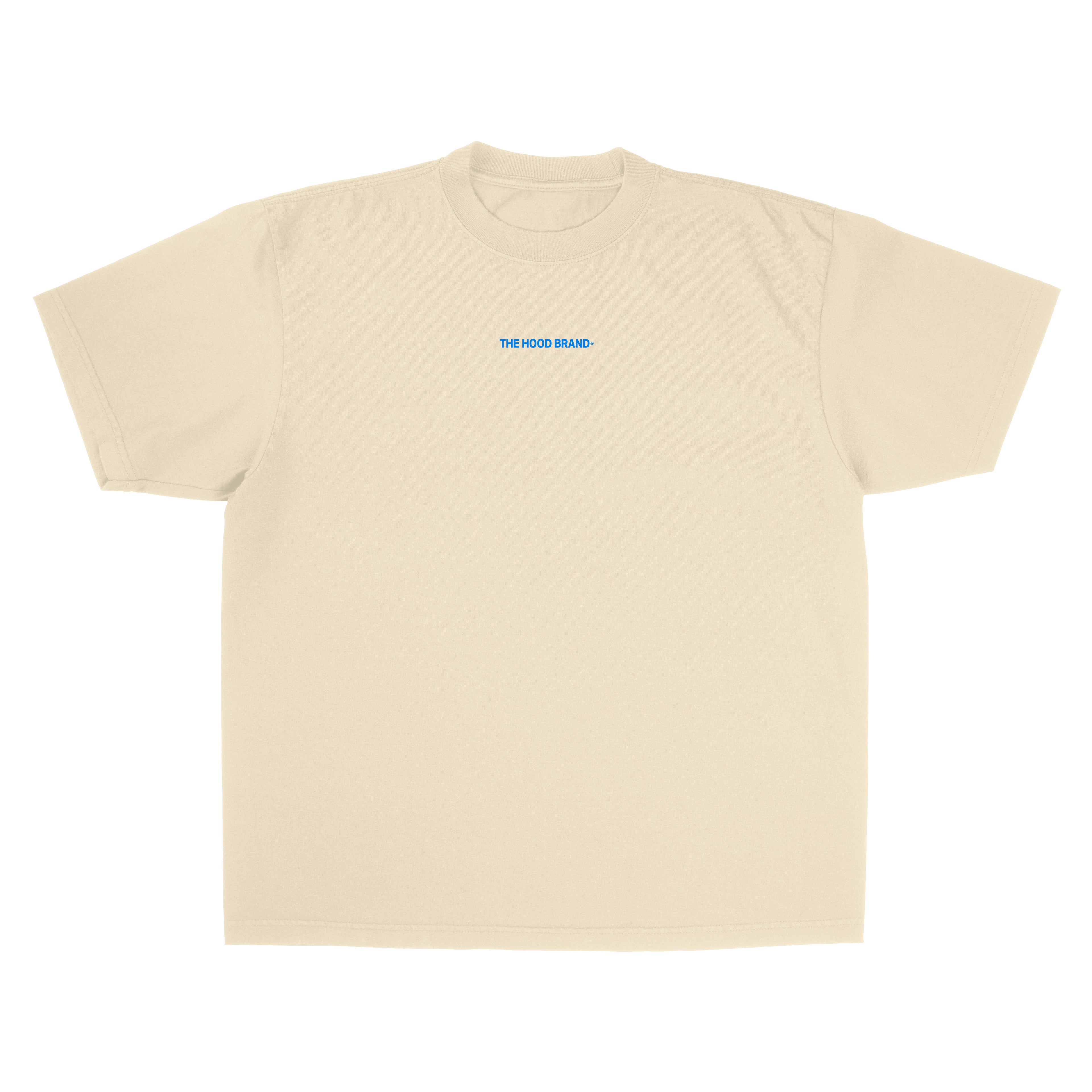 OG LOGO MEGA HEAVYWEIGHT CREAM/BABY BLUE (300GSM) TEE