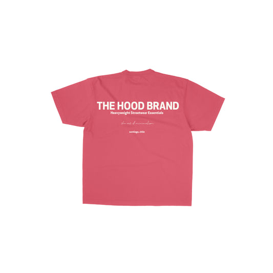 OVERSIZE HEAVYWEIGHT WASHED RED/OFF WHITE (260GSM)