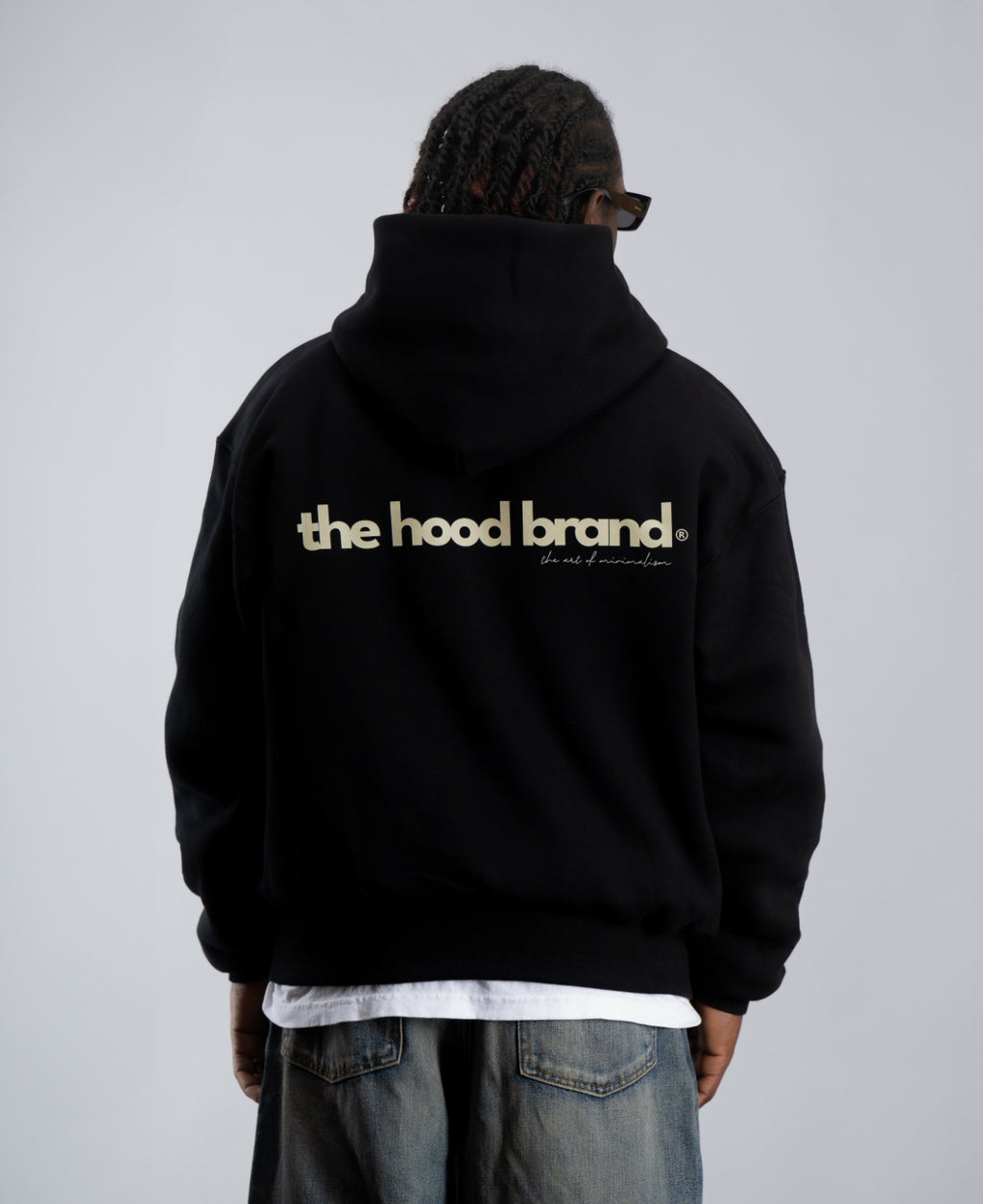 PERFECT HOODIE - ULTRA HEAVYWEIGHT DOUBLE LAYERED BLACK/CREAM