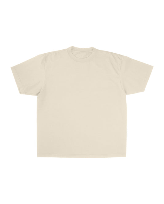 CREAM -HEAVYWEIGHT OVERSIZE TEE