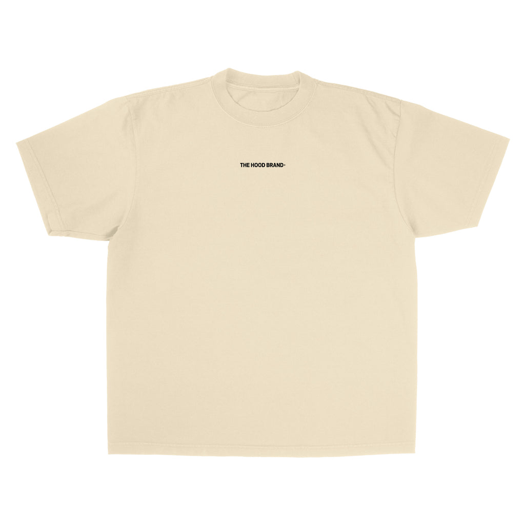 OG LOGO MEGA HEAVYWEIGHT CREAM/BLACK (300GSM) TEE