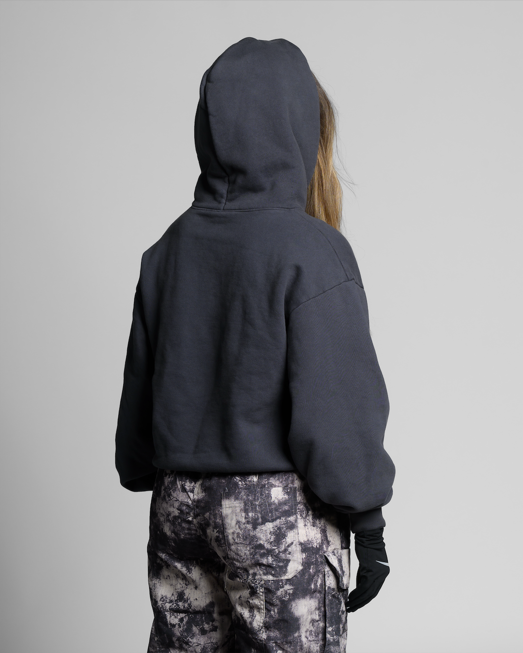 THE PERFECT BOXY HOODIE - DARK GREY VINTAGE