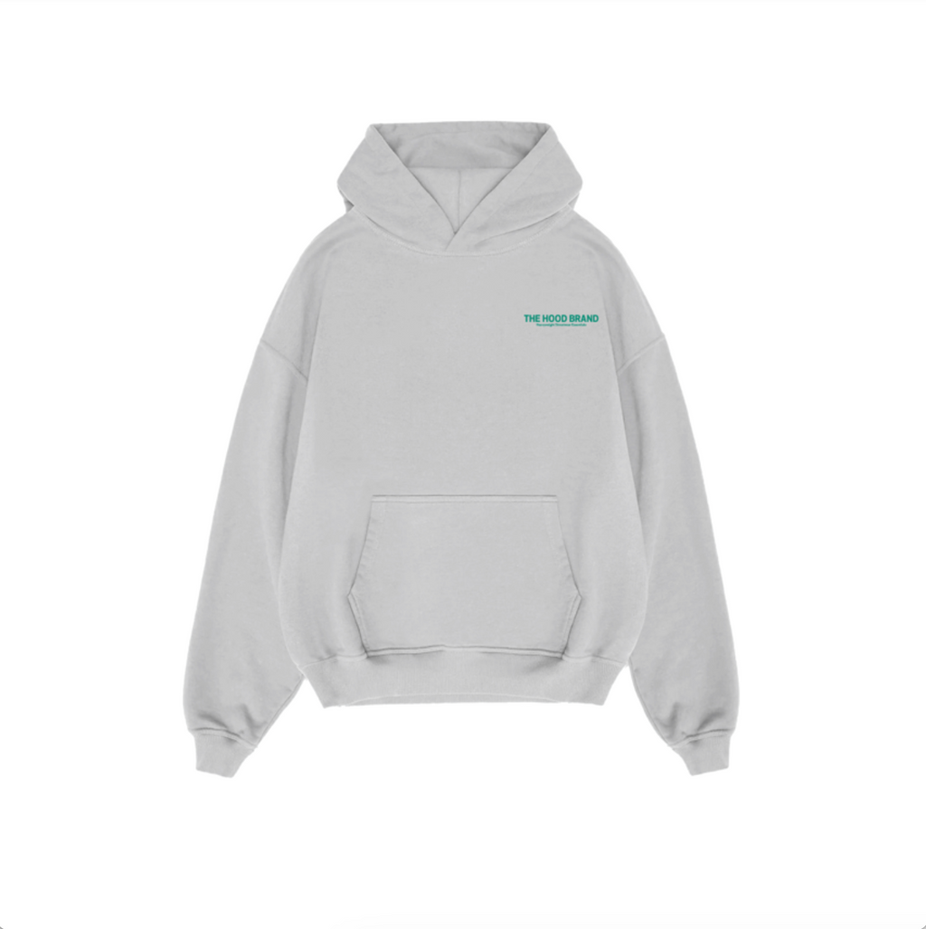 HOODIE MEGA HEAVYWEIGHT ASH GREY/VINTAGE GREEN (475 gsm)