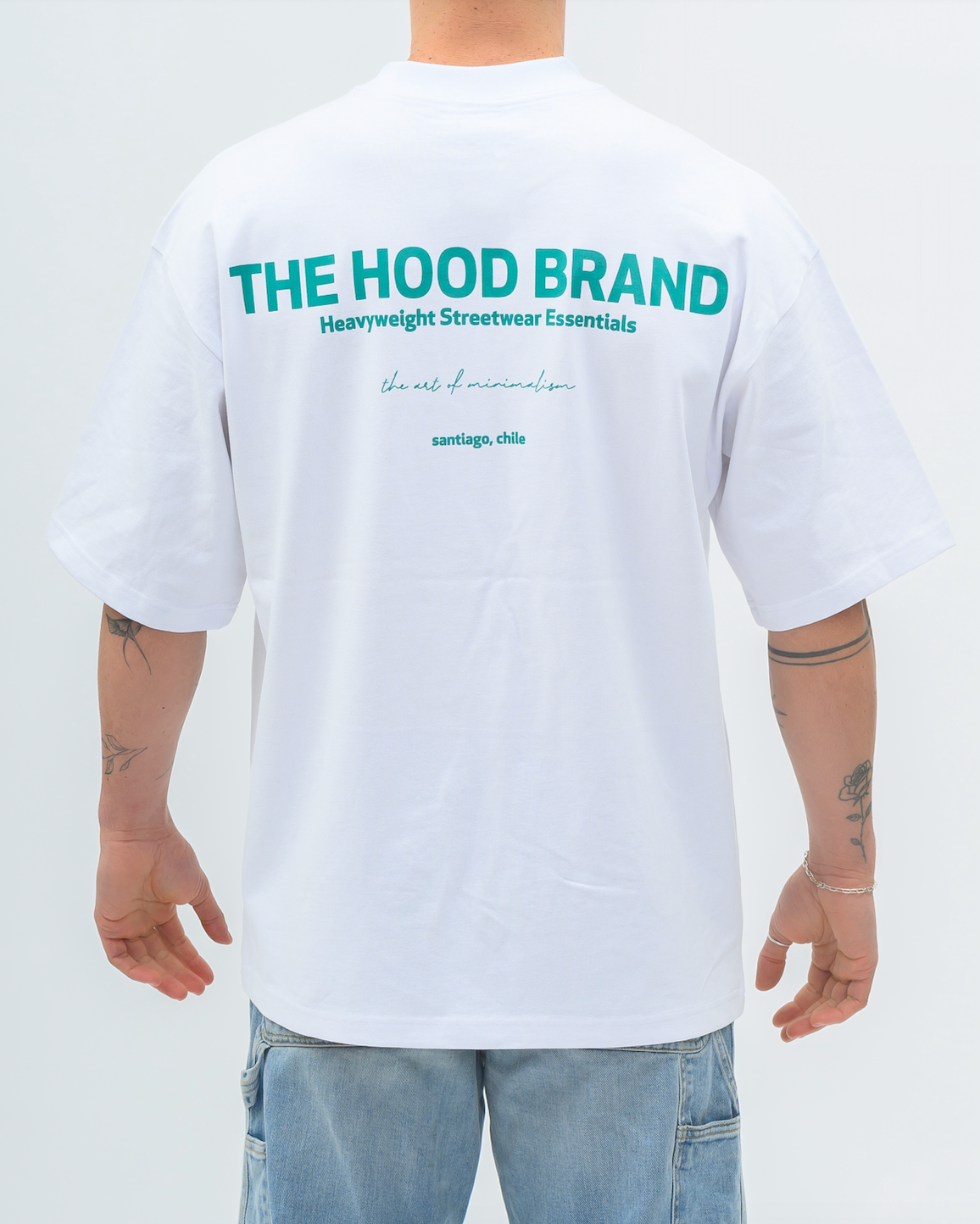 MEGA HEAVYWEIGHT WHITE/VINTAGE GREEN (300GSM)
