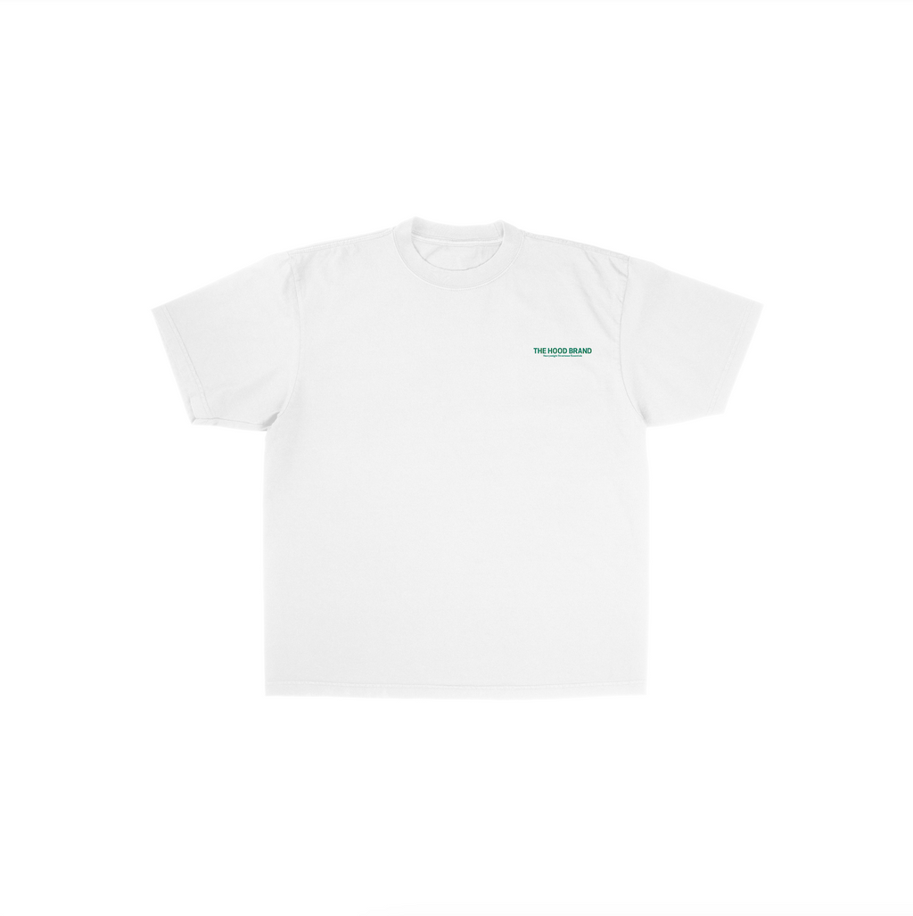 MEGA HEAVYWEIGHT WHITE/VINTAGE GREEN (300GSM)