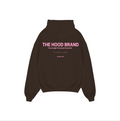 HOODIE MEGA HEAVYWEIGHT DARK BROWN / VINTAGE PINK (475 gsm)