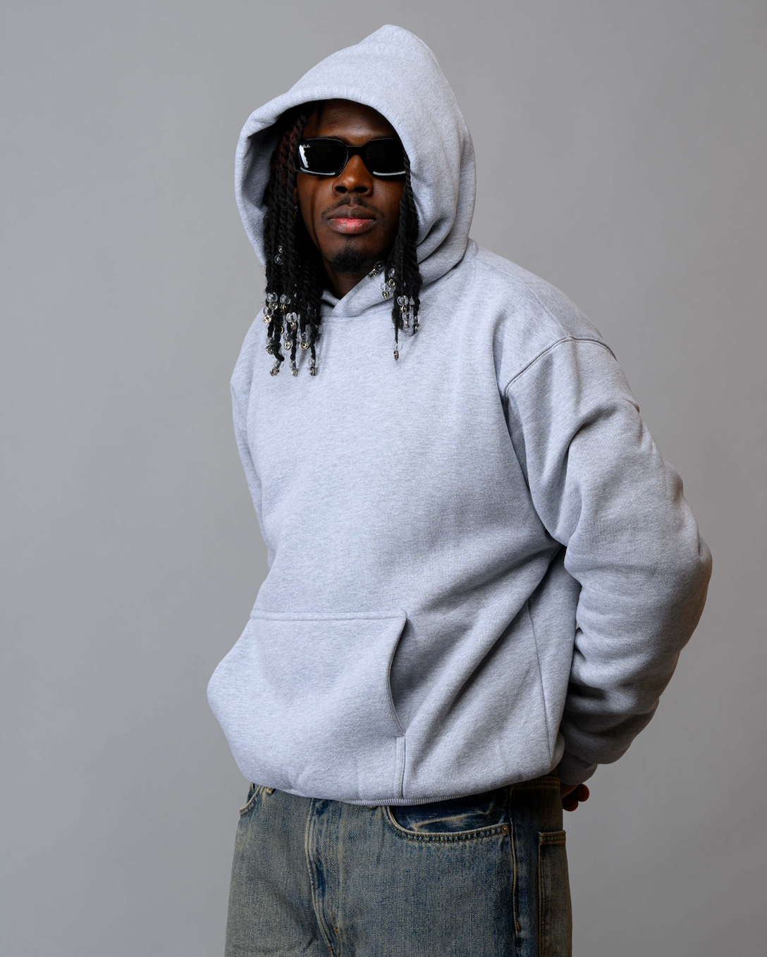 PERFECT HOODIE - ULTRA HEAVYWEIGHT DOUBLE LAYERED "HEATHER GRAY"
