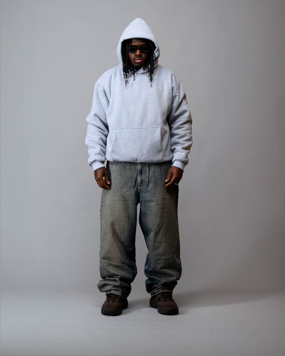 PERFECT HOODIE - ULTRA HEAVYWEIGHT DOUBLE LAYERED "HEATHER GRAY"