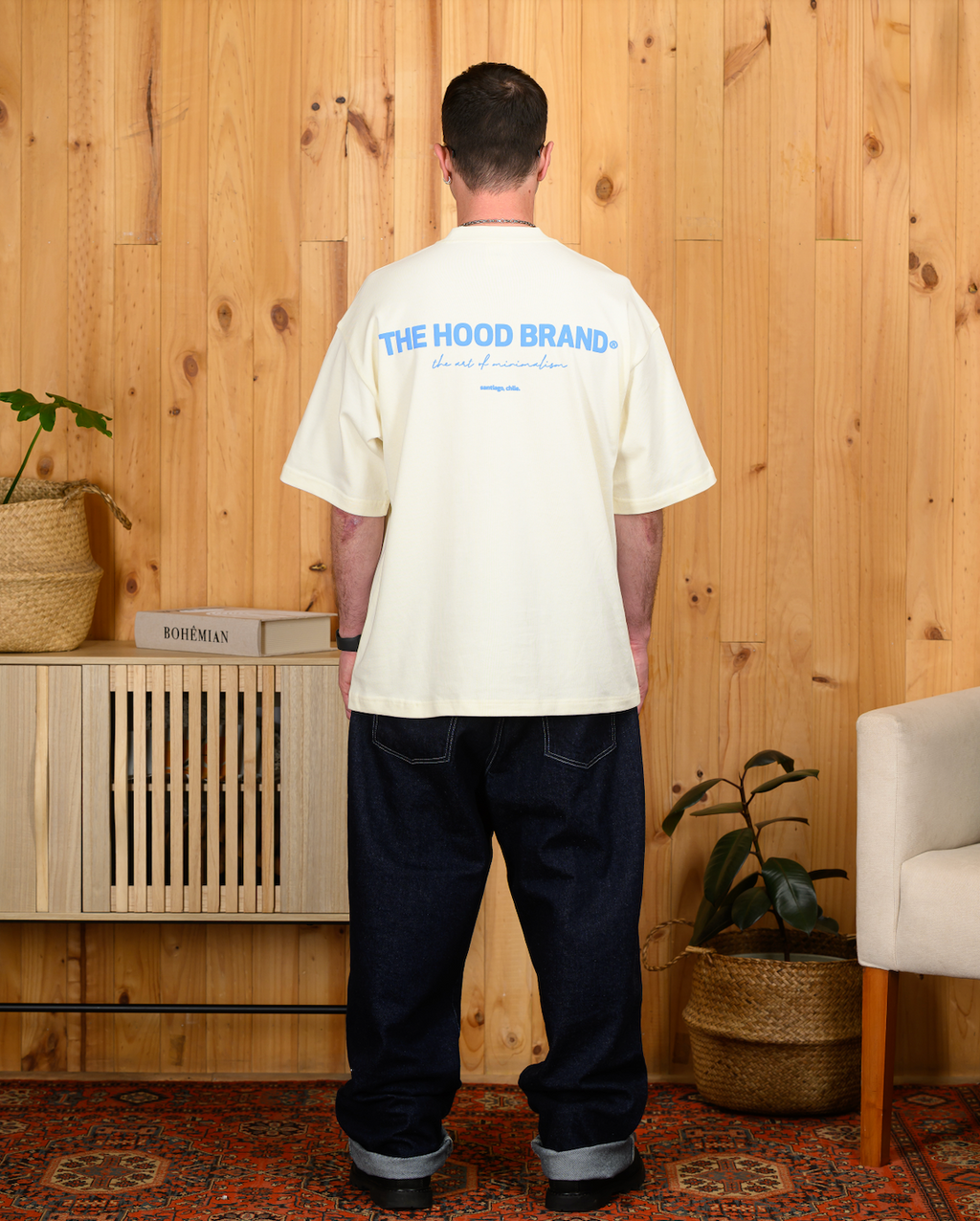 OG LOGO MEGA HEAVYWEIGHT CREAM/BABY BLUE (300GSM) TEE