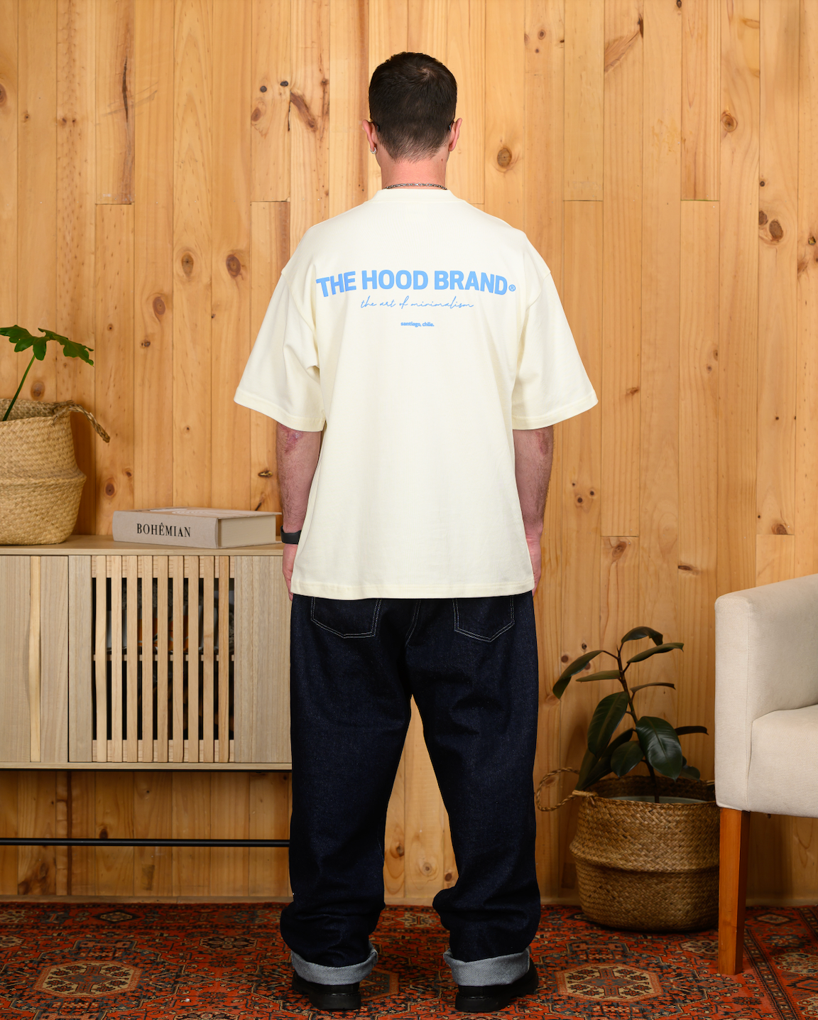 OG LOGO MEGA HEAVYWEIGHT CREAM/BABY BLUE (300GSM) TEE