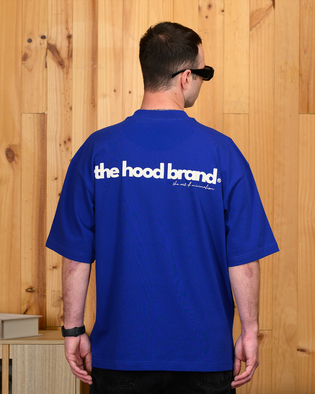 MEGA HEAVYWEIGHT COBALT BLUE/WINTER WHITE (300GSM) TEE